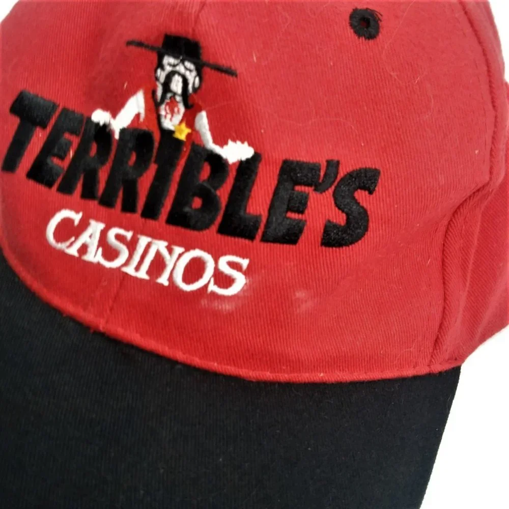 VTG TERRIBLE’S CASINOS ball cap hat Las Vegas Gamble Casino Embroidered Dealer